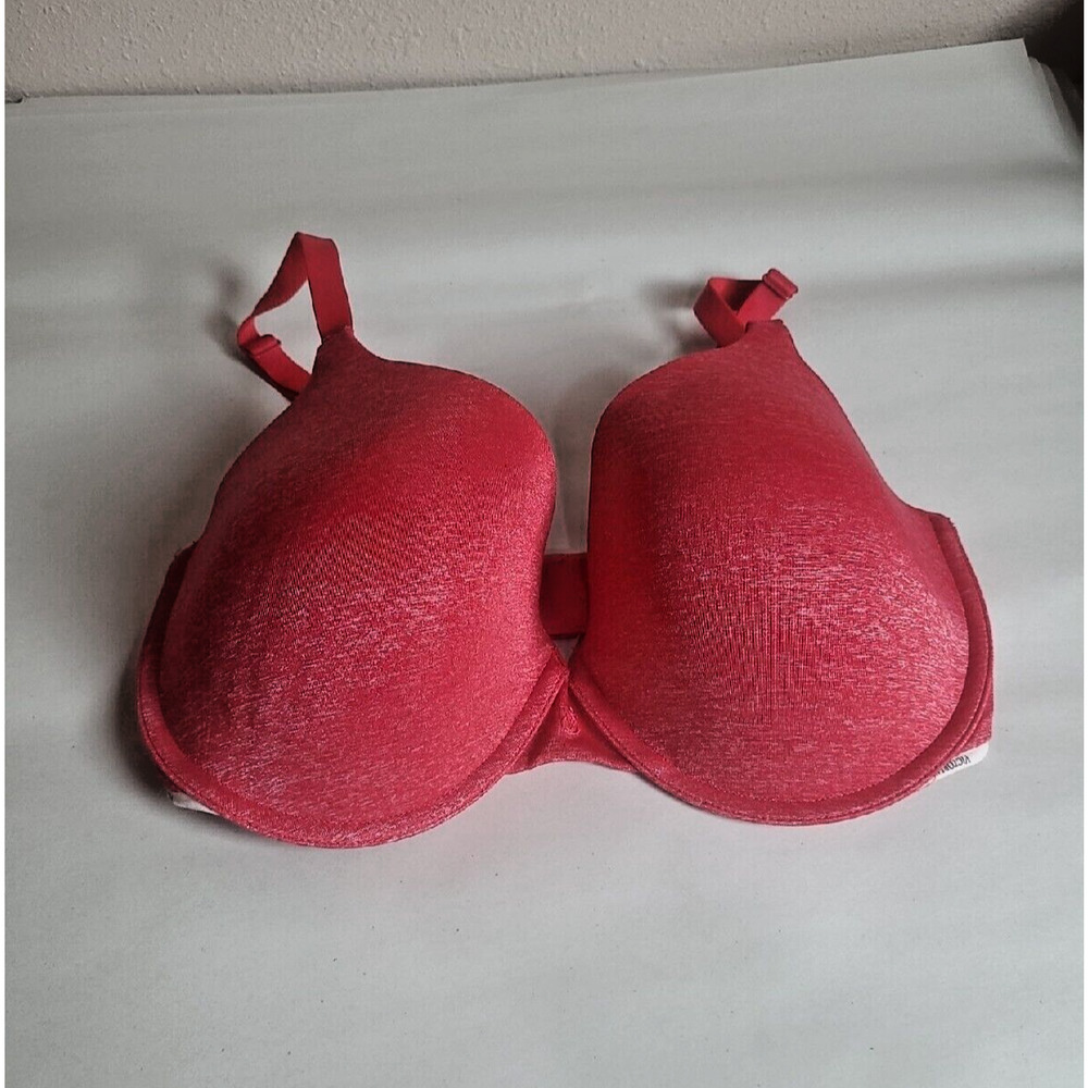 Victoria's Secret‎ Coral Pink Uplift Semi Demi Underwire Bra Size 34DDD